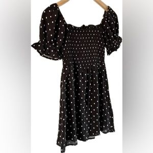 Mi Ami‎ Black & White Dotted Dress Youth Size 14